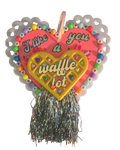 5.5" Wooden Valentine A Waffle Lot