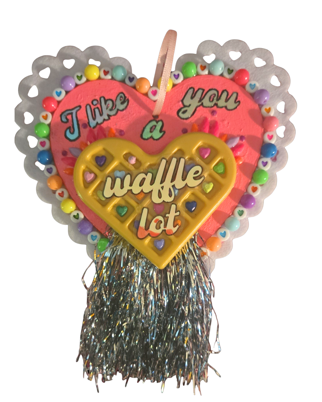 5.5" Wooden Valentine A Waffle Lot