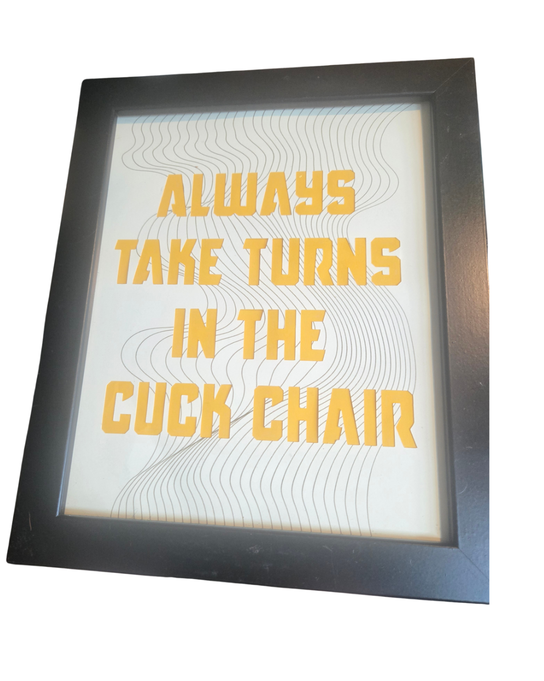 Take Turns in the Cuck Chair